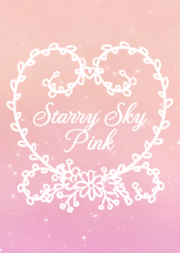Romantic starry sky -Pink