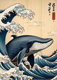 อุกิโยะเอะ - วาฬ beBd18