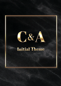 [ C&A ] Initial Theme Gold Black