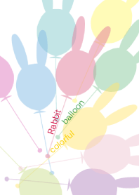 Rabbit balloon colorful