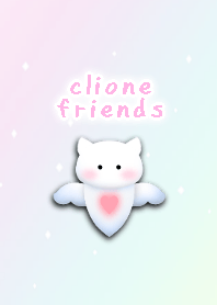clione theme rainbow pink and white