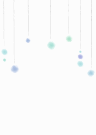 watercolor polka dot (blue&green)