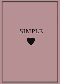 大人のシンプルハート =black pinkbeige=