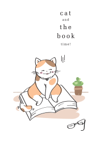 Cat and the book time