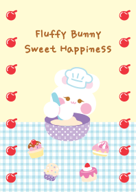 Fluffy Bunny Sweet Happiness