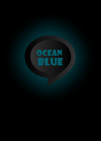 Ocean Blue Button In Black V.4