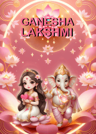 Ganesha-Lakshmi= wealth & Rich