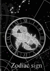 12 constellations Scorpio star chart