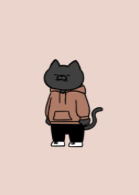 Hoodie black cat 12.