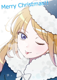 Navy blue santa