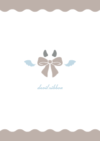 simple devil heart Theme Ribbon 005