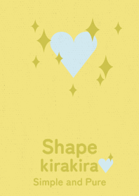 kirakira heart autumn yellow