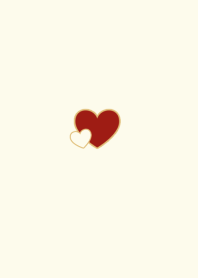 -Red Heart- アイボリー