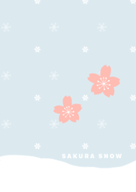 Sakura and snow