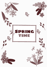 Hand Drawn Spring Time Cocoa Bean