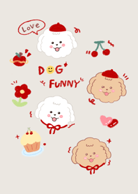 Dog funny love minimal cute jp 69