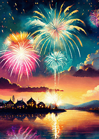 Beautiful Fireworks Theme#556
