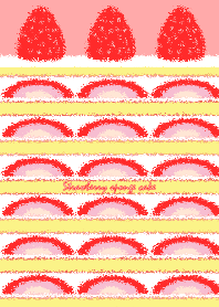 Strawberry sponge cake