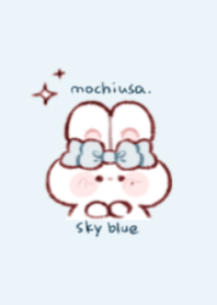 もちうさちゃん. 水色