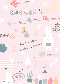 pink Rabbit and Stars 10_2