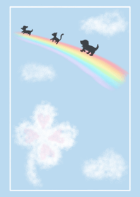 Rainbow sky ~animal clover~