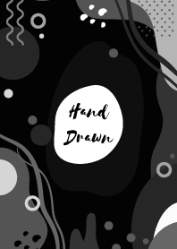 Abstract Hand Drawn Black 2