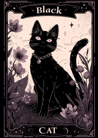 The beautiful black cat tarot card 1