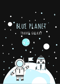 Travel Galaxy Black - Outer Space Moon
