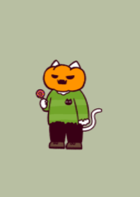 Jack-o'-lantern cat(dusty colors04)
