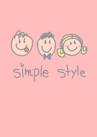 Simple style.