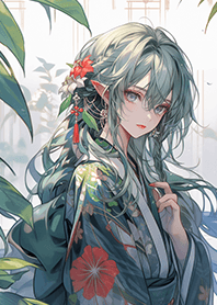 精緻絕美的綠精靈女孩❤