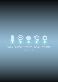 LADY BLUE LIGHT ICON THEME -MEKYM-