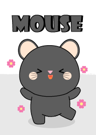 Cute Cute Black Mouse Theme