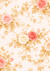 pink & blue 薔薇模様03