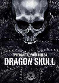 Speed metal bone fire Dragon skull 94