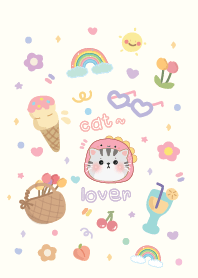 Cat cute : minimal pastel