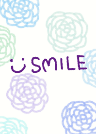 Blue watercolor flower patterns-smile21-