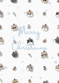 neko christmas2 - white