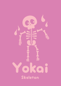 Yokai skeleton Orchid pink
