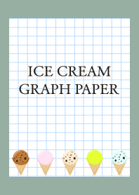 ICE CREAM GRAPH PAPERj-DUSTY GREEN