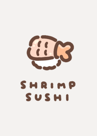 Shrimp Sushi /White.