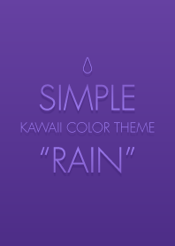 Simple Kawaii Color Theme "RAIN"