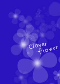 clover flower.royal blue version