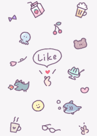 Finger Heart2 violet03_2