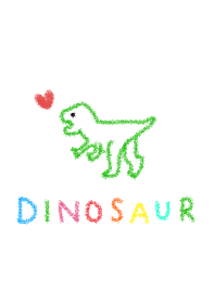 Loose Dinosaur and Crayon