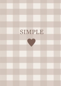 SIMPLE HEART_check mocha(JP)