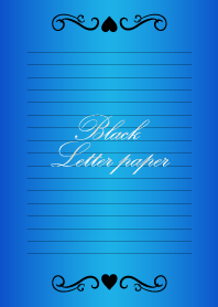 Black Letter paper *GLOSSYBLUE 7*