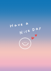 良い日を。夕焼け。