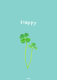 happy Clover ! simple blue from Japan