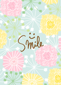 North European floral Green smile3 Japan